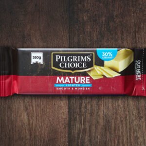 Pilgrims Choice Lighter Mature Cheddar Cheese 350G
